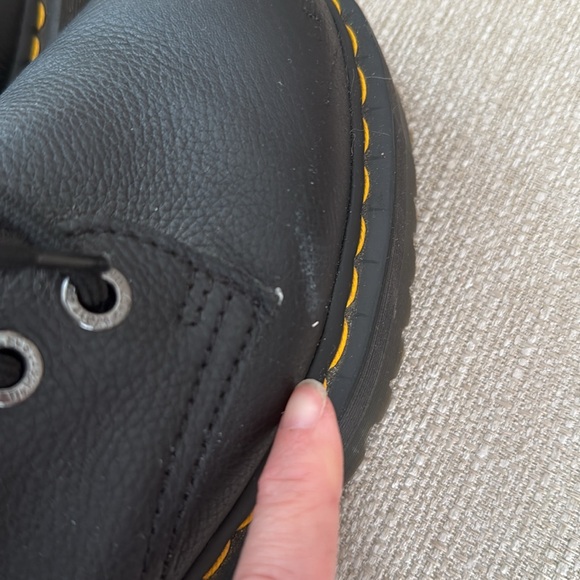 Dr. Martens Jadon lll women 7 Black Leather Boots platform - Picture 9 of 14